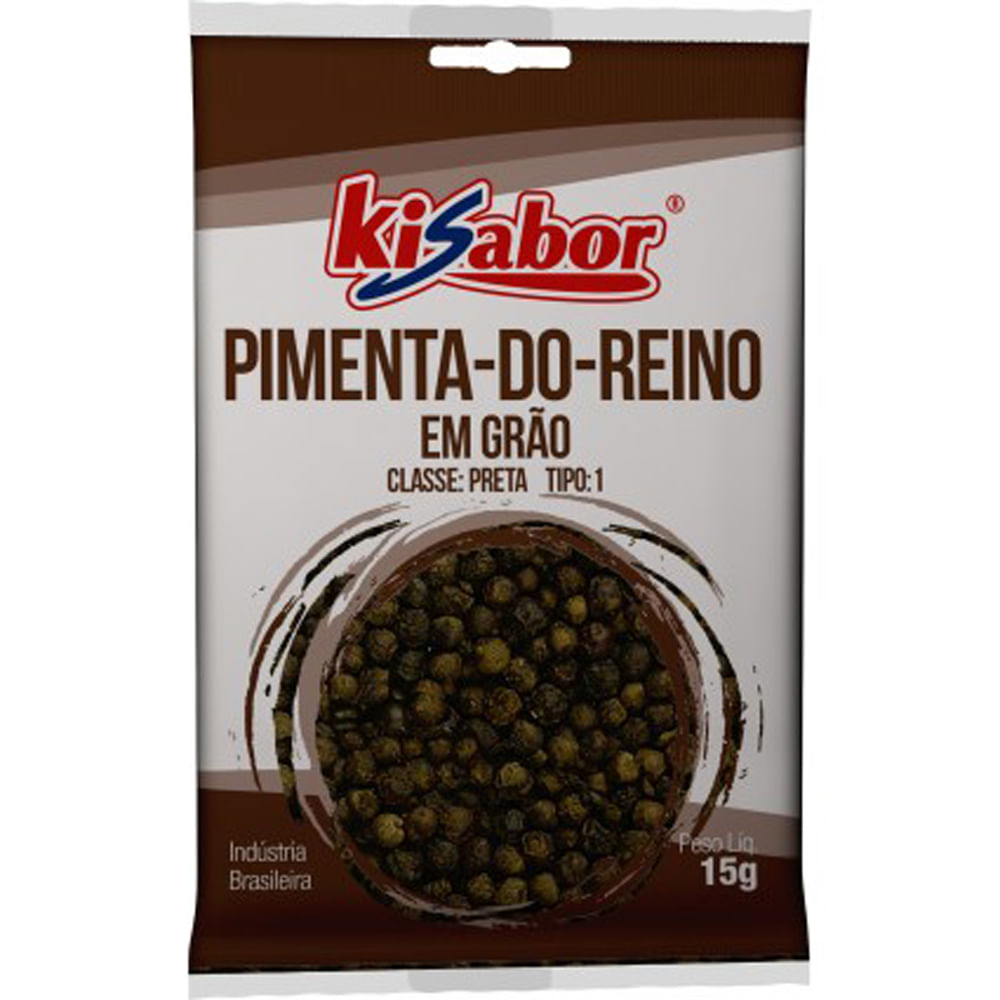 Pimenta do Reino em Grãos Kisabor 15g