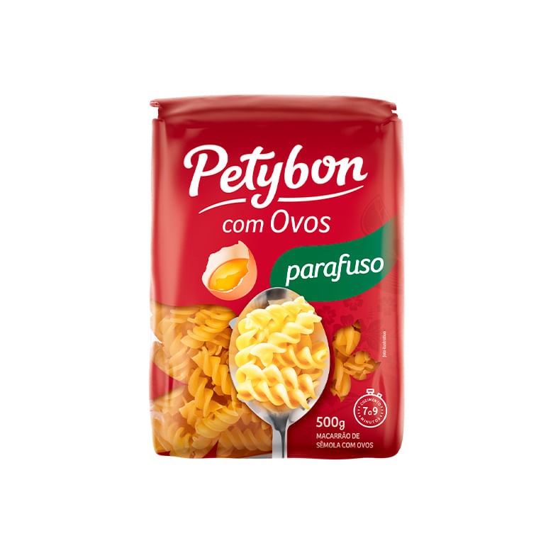 Macarrão Parafuso com Ovos Petybon 500g