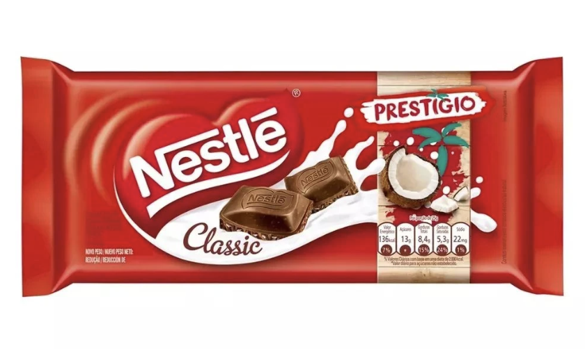 Barra de Chocolate Prestígio Nestlé