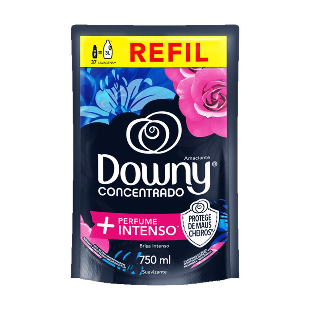 Amaciante Concentrado Brisa Intenso Refil Downy 750ml