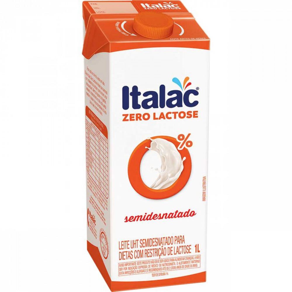 Leite Uht Zero Lactose Italac 1l
