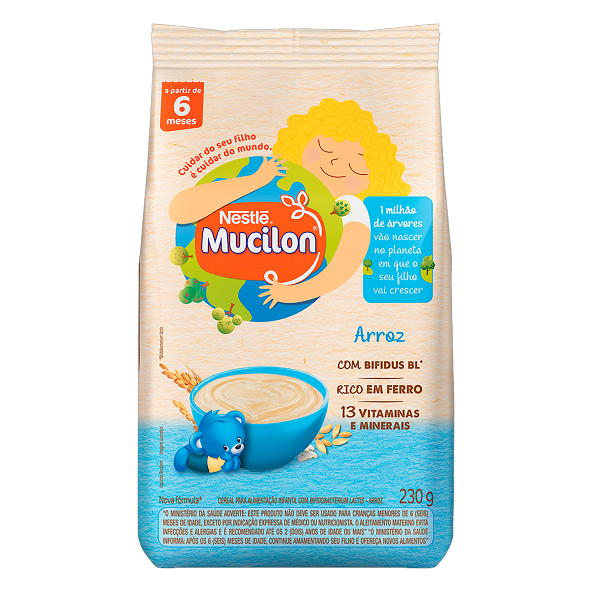 Mingal de Arroz para Bebês Mucilon 230g