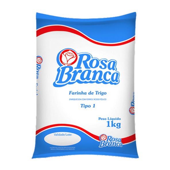 Farinha de Trigo Tipo 1 Rosa Branca 1kg