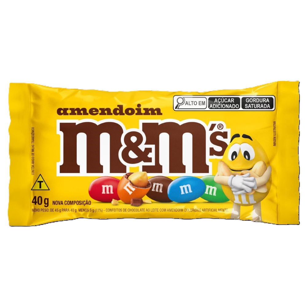 Chocolate ao Leite Com Amendoim M&M 40g