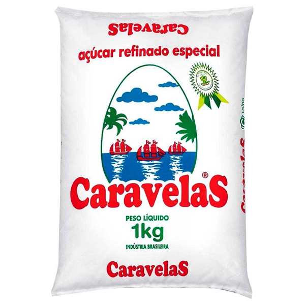 Açúcar Refinado Caravelas 1kg