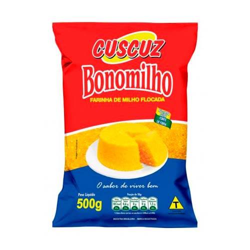 Farinha de Milho Flocada Cuzcuz Bonomilho 500g
