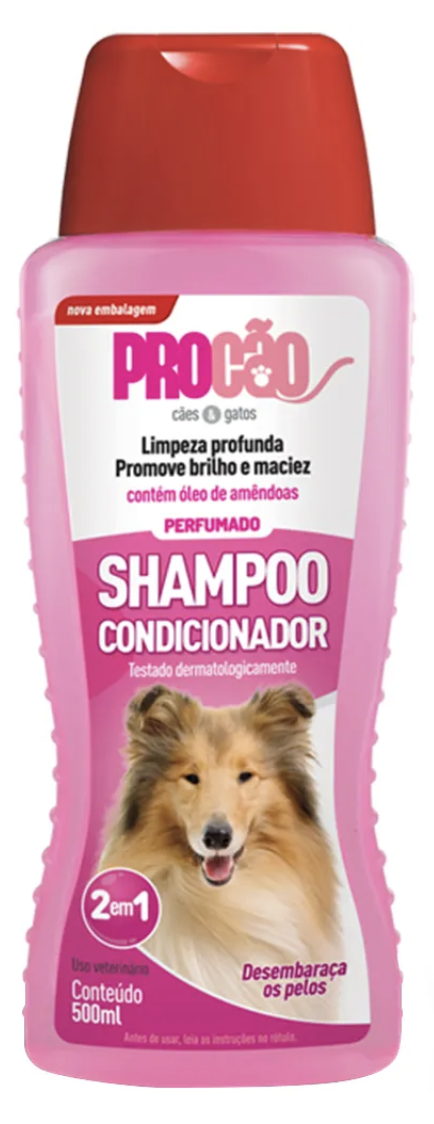 Shampoo e Condicionador Para Cães e Gatos Procão 500ml