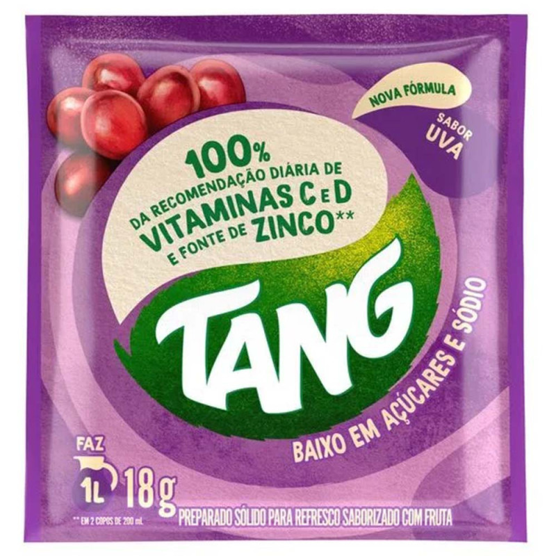 Refresco em Pó Tang Uva 18g