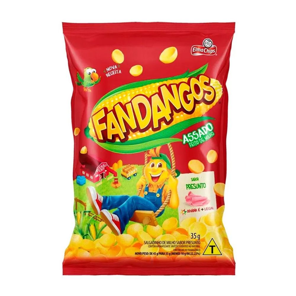 Salgadinho de Milho Fandangos de Presunto Elma Chips 35g